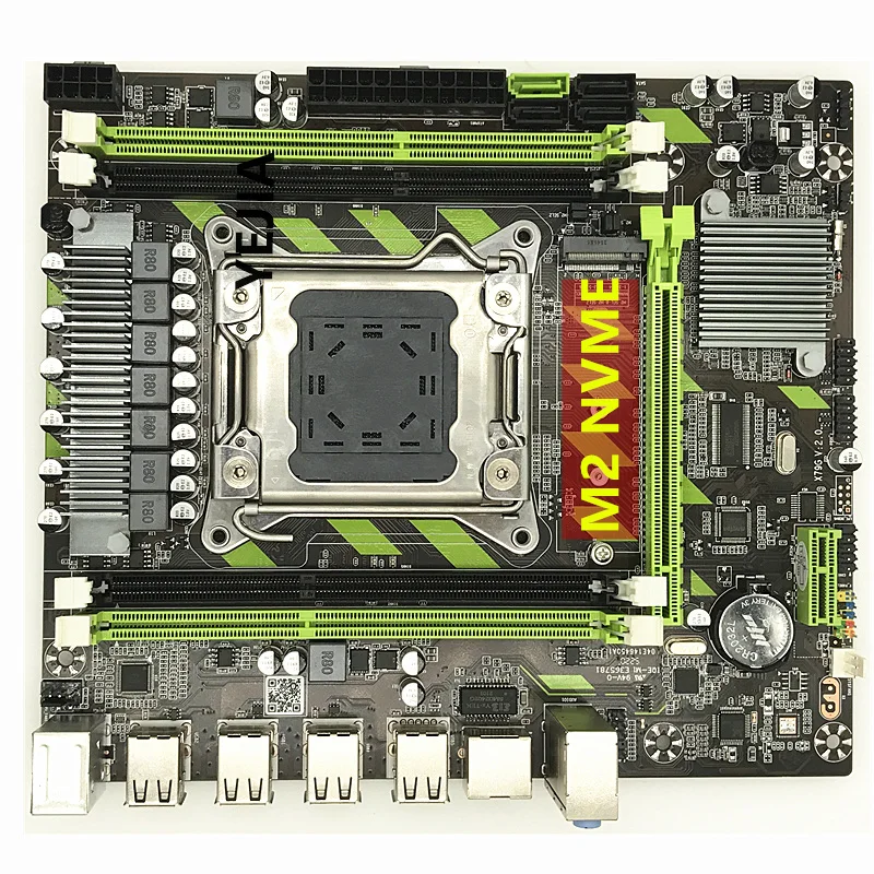 Материнская плата YEJIA X79, LGA 2011, USB2.0, SATA3, двухпротокольный m.2, поддержка памяти REG ECC и процессора Xeon E5, DDR3 x79
