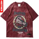 Женская летняя футболка с принтом дикой лошади, свободная хлопковая футболка с коротким рукавом и принтом