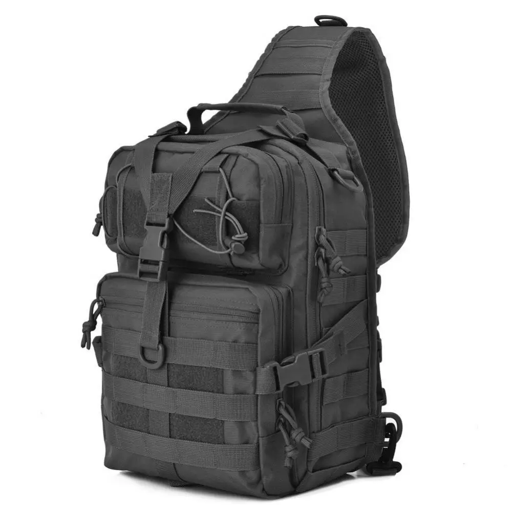 

50% Hot Sale Men Waterproof Oxford Fabric Tactical Shoulder Corssbody Sling Bag Chest Pack
