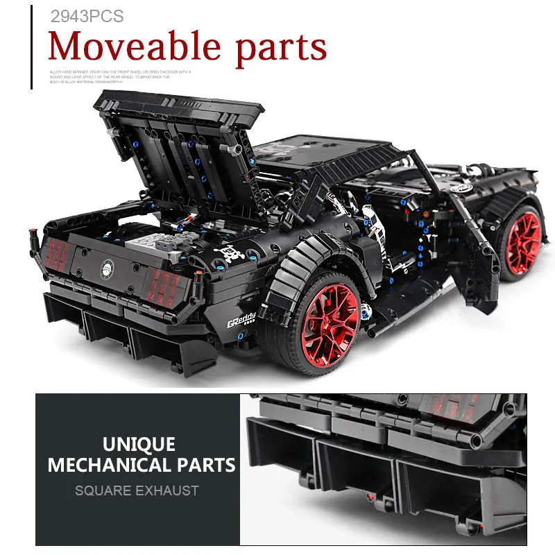 Mold King 13108 APP модель автомобиля совместимая с планкой Mustang Hoonicorn функцией двигателя