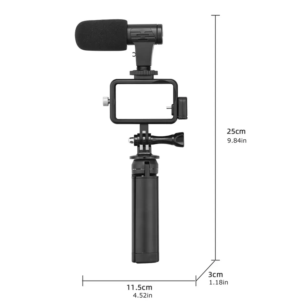 

4pcs Set For Dji Sports Camera Osmo Action Audio Adapter 3.5mm Microphone Tripod Accessories Omnidirectional Microphone