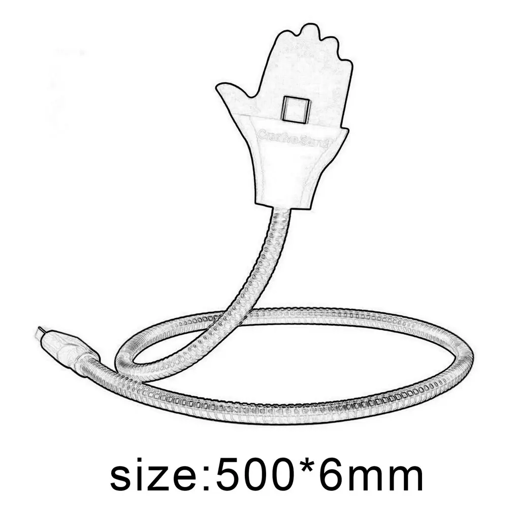 

Support Data Line Music Interface Flexible Charging Cable Holder Usb Micro Datakabel Voor for Apple/Letv/Android Telefoons