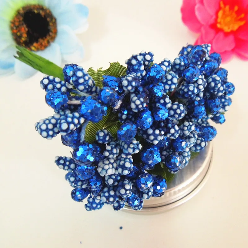 Искусственные блестящие цветы цветочные тычинки для скрапбукинга венка коробки