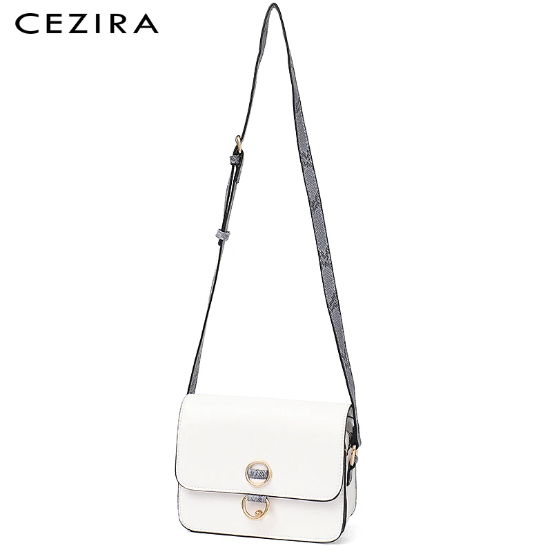 CEZIRA роскошные сумки на ремне со змеиным узором для женщин модная маленькая сумка