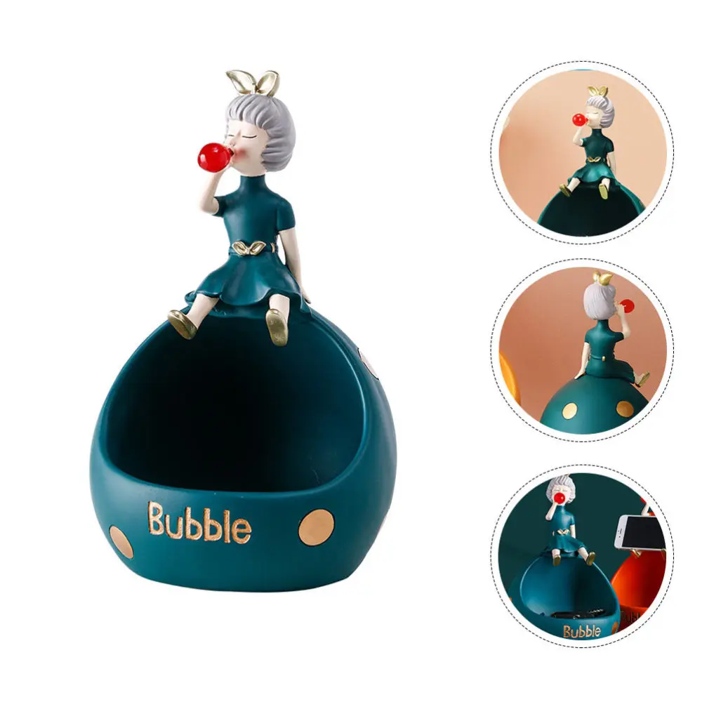 

1Pc Girl Style Storage Adornment Unique Storage Ornament for Home (Green)