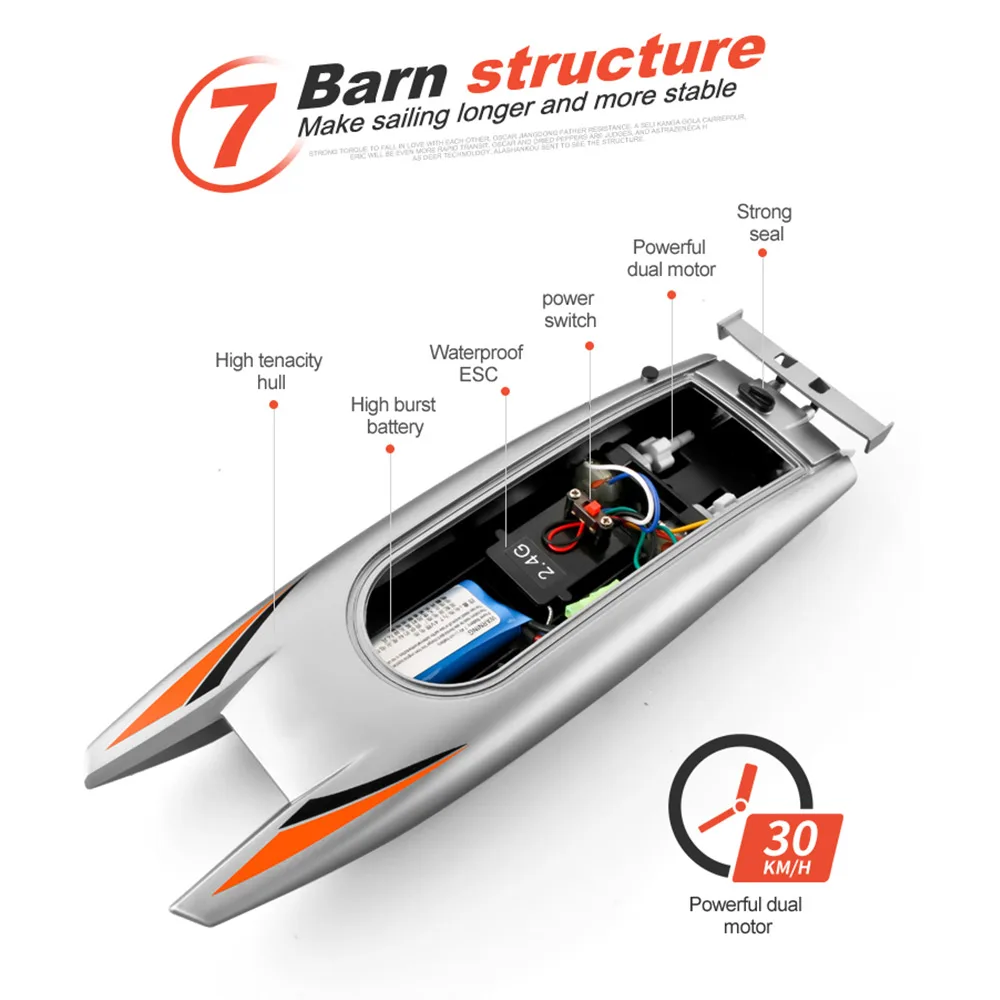 24g гоночная лодка водонепрон
