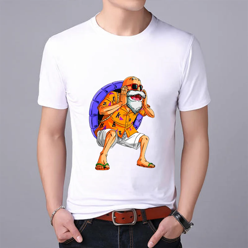 Showtly Dragon Ball Для мужчин футболки с рисунками из мультфильмов Супер Saiyan Goku забавная