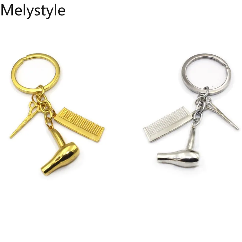 2019 инструмент для стрижки волос брелок расческа ножницы Подвеска сушки женщин
