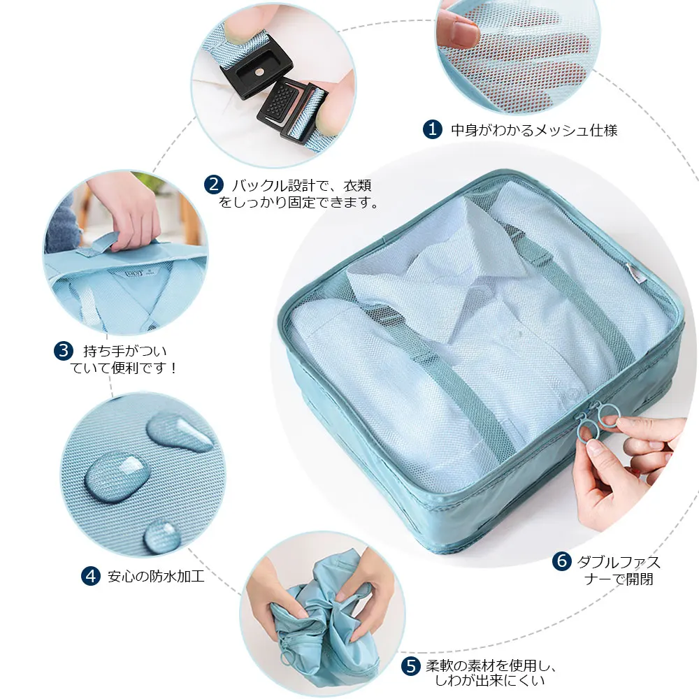 8pcs Travel Home Clothes Quilt Blanket Storage Bag Set Shoes Partition Tidy Organizer Wardrobe Suitcase Pouch Packing Cube Bags | Дом и сад