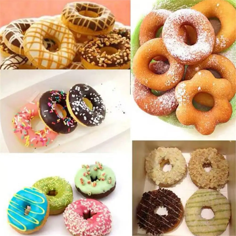 DIY Donuts Die Diy Maker Dessert Snack Flower Round Shape Mould Reusable Baking Mold Kitchen Accessories |