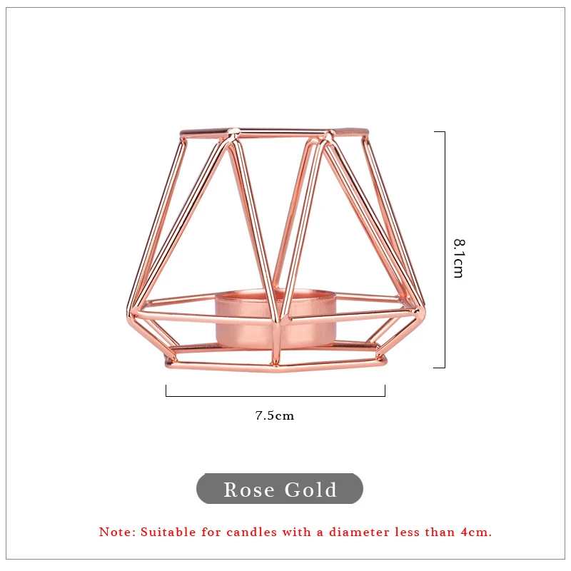 Подсвечник из железной проволоки с геометрическим рисунком подсвечник для