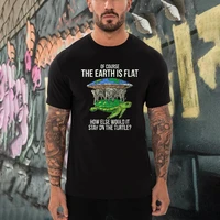 flat earth society turtle elephants stay on the turtle shirt