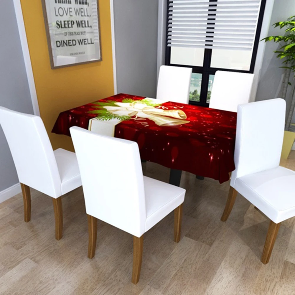 

2022 Christmas Tablecloth Dust-Proof Thanksgiving Table Cover Decoration Home Party New Year Xmas Decor Christmas Table Cloth