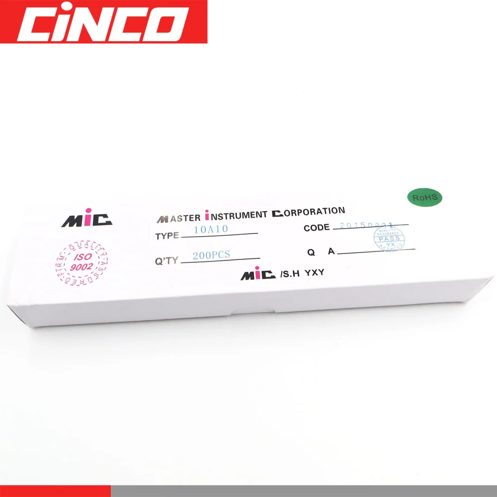 200 шт. x MIC 10A10 диод 10A 1000 в диоды Шоттки Барьерный Диод выпрямитель для солнечных