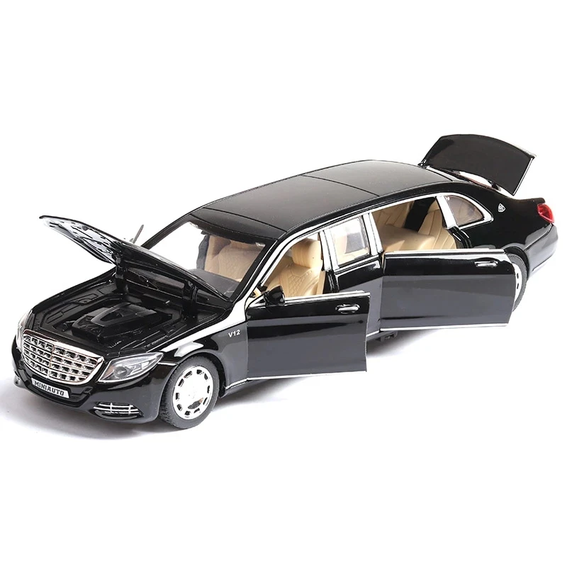 

1:32 Toy Car Maybach S650 Extended edition Metal Toy Alloy Car Diecasts & Toy Vehicles Car Model light sound Toys 119