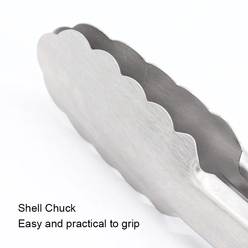 Щипцы для пищи из нержавеющей стали с эргономичная ручка барбекю Пособия по