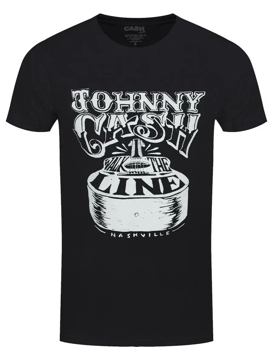 Мужская футболка с черным принтом мужская летняя стильная изображением Джони