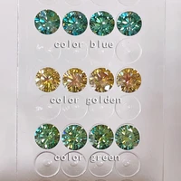 subreli wholesale d color vvs moissanite stone blue green yellow gemstones lab grown diamonds loose stone