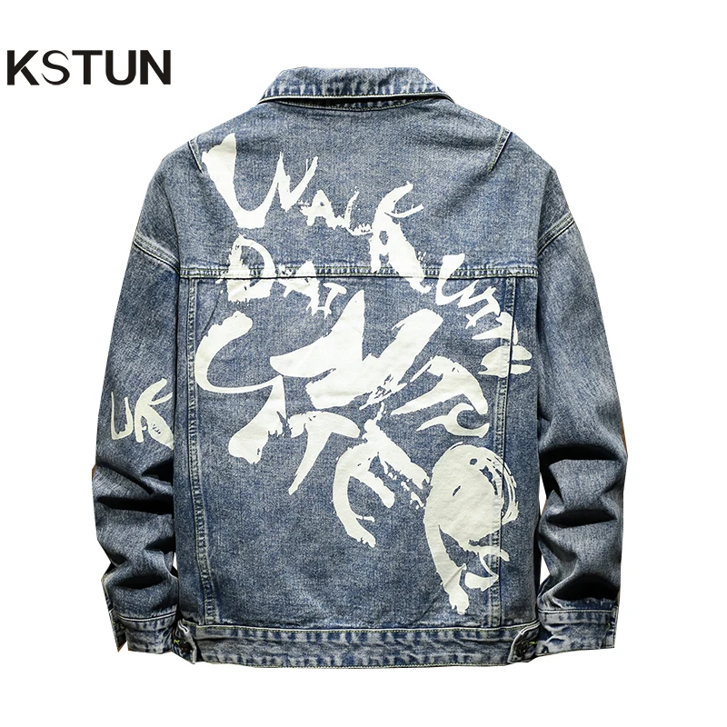 Мужская куртка и пальто Джинсовая трендовая джинсовая уличная хип-хоп модная