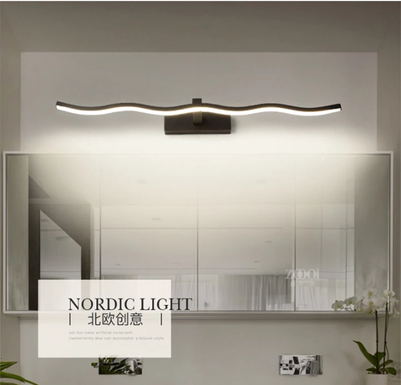 Chandelierrec, современный светодиодный настенные лампы для ванной AC90-260V, косметическое зеркало, светодиодный, водонепроницаемый, Lampara de espejo de maquillaje