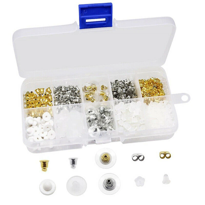 

Креативная фурнитура для ювелирных изделий 450 шт., компоненты, ожерелье, браслет, кольцо «сделай сам», материалы в коробке, серьги, крючки, На...