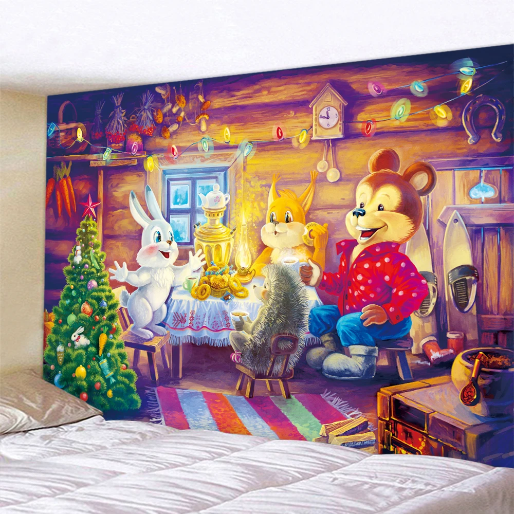 

Рождественский гобелен 100% полиэстер