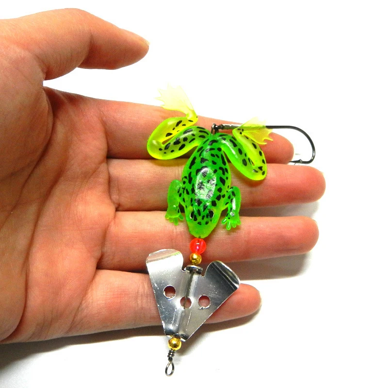 1 шт. приманка лягушка для рыбалки резиновые мягкие рыболовные приманки 7 см 6 г
