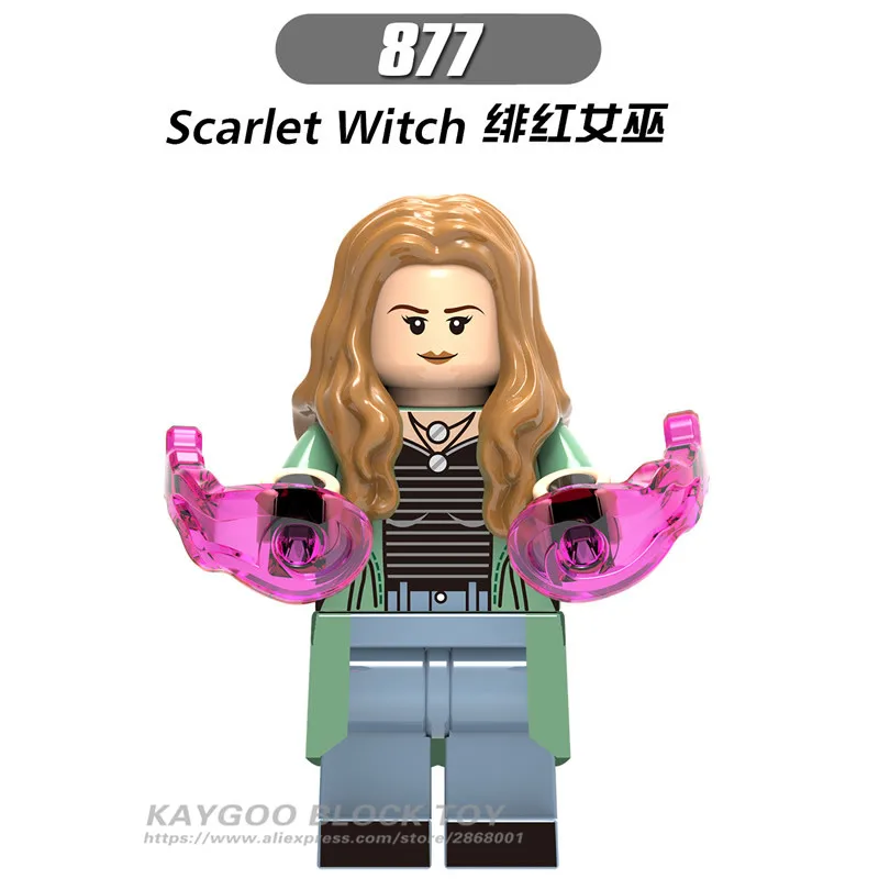Legonging X0193 Супергерой серия Thanos Scarlet Witch Капитан Америка военный аппарат видения Star