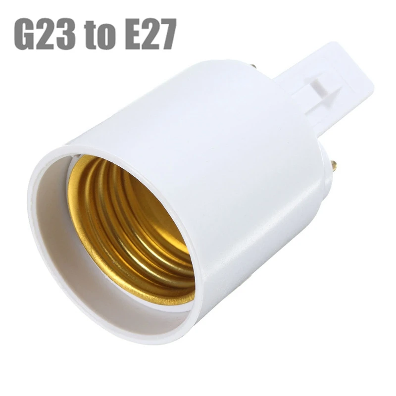 Переходник патрон преобразователь G23 к E27 для светодиодной/галогенной/CFL лампы 110