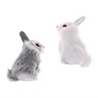 Новая модель животного, украшение, Имитация волос, белый пушистый кролик, модель 2022, новогодние подарки TikTok