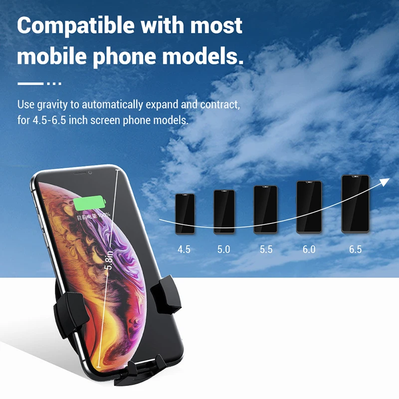 TOPK гравитационный Автомобильный держатель для телефона iPhone Samsung Xiaomi в автомобиле