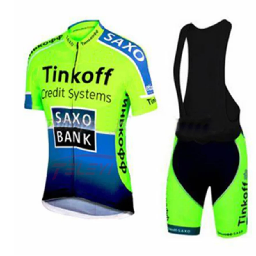 Tinkoff велосипедная Одежда MTB с коротким рукавом Джерси Набор Pro Team одежда мужская