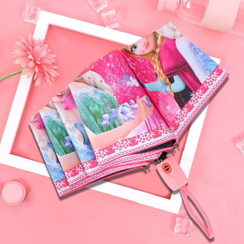 Складной зонт для детей портативный Ветрозащитный дорожный Зонт Disney Холодное