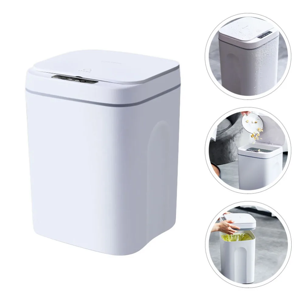 

1pc USB Charging Smart Sensor Trash Can Automatic Induction Dustbin with Lid