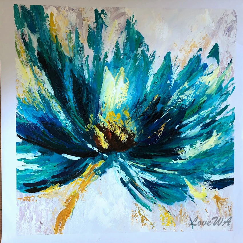 Новая картина ручной росписи с изображением бабочки маслом на холсте