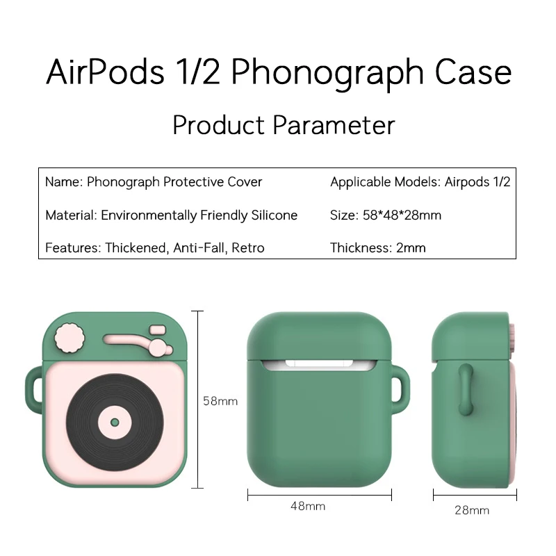 Чехол для Airpods Pro мультяшный милый мягкий силиконовый чехол наушников Apple Air Pods 1 /