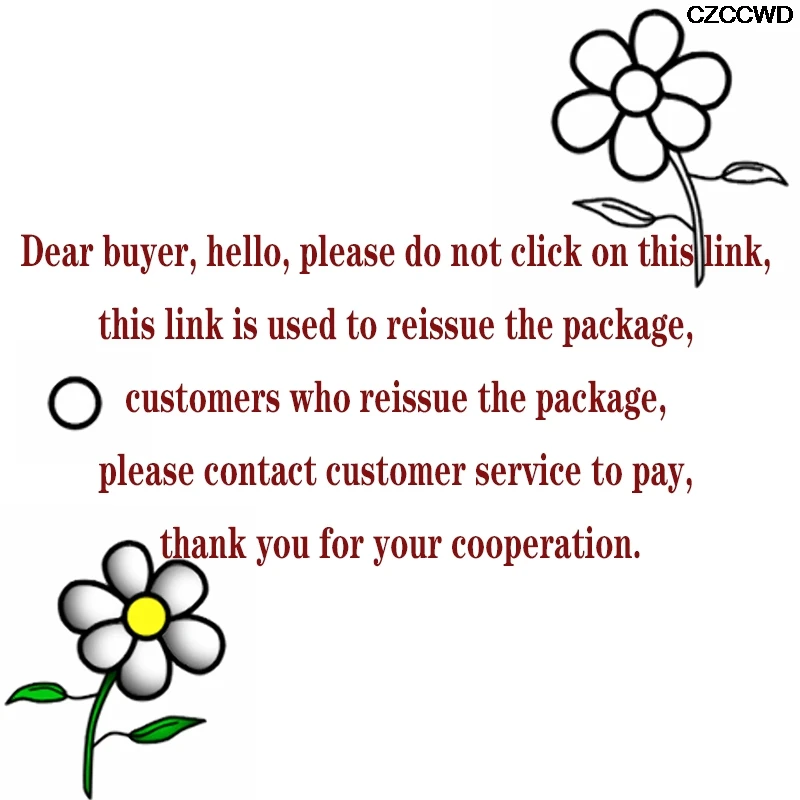 

Dear Buyer, Please Do Not Click This Link. If You Need To Reissue The Package, Please Contact Customer Service. Thank You.