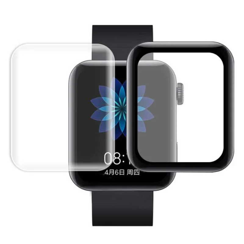 

3D изогнутый ПЭТ Мягкий край прозрачная защитная пленка для экрана для Xiaomi Mi часы спортивные умные наручные часы для фронтального экрана и з...