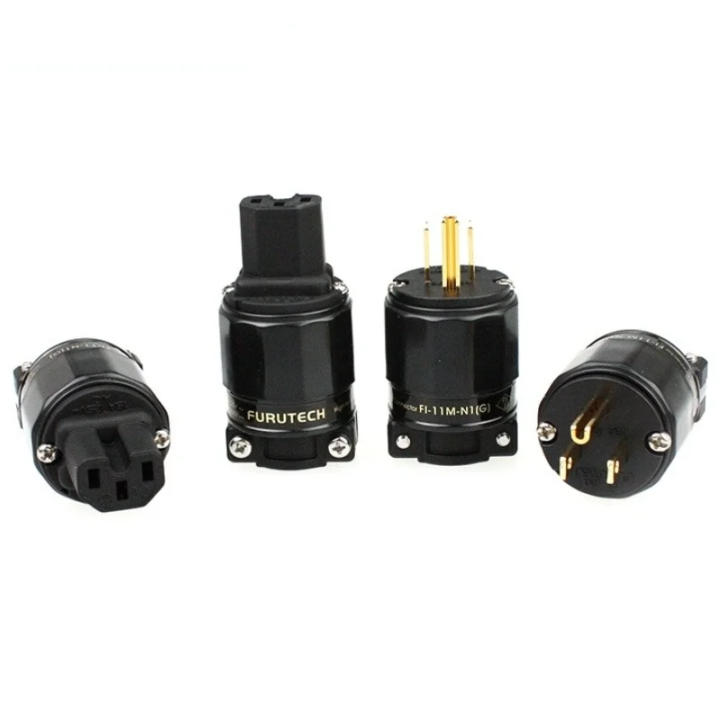 Furutech FI-11 US штепсельная вилка 24K позолоченный разъем IEC 15A/125V HiFi аудио адаптер |