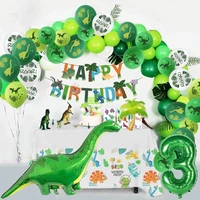 dino balloons garland arch kit jungle safari animal birthday party decoration for boy baby shower childrens day party supplies