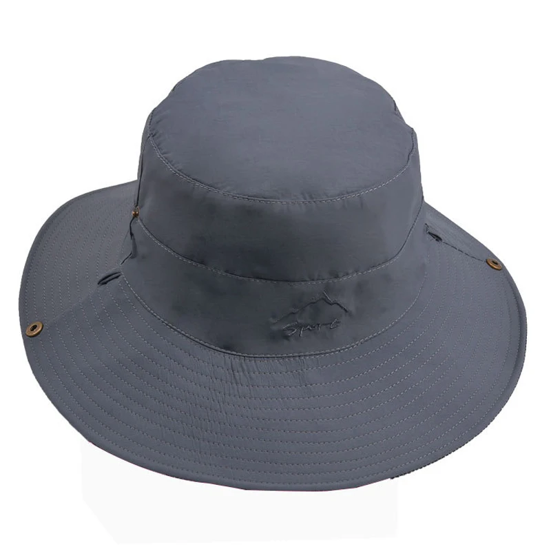 

Munng Men's Outdoor Folding Double Fisherman Hat UV Protection Fishing Camping Hiking Bucket Cap Summer Beach Street Sunhat