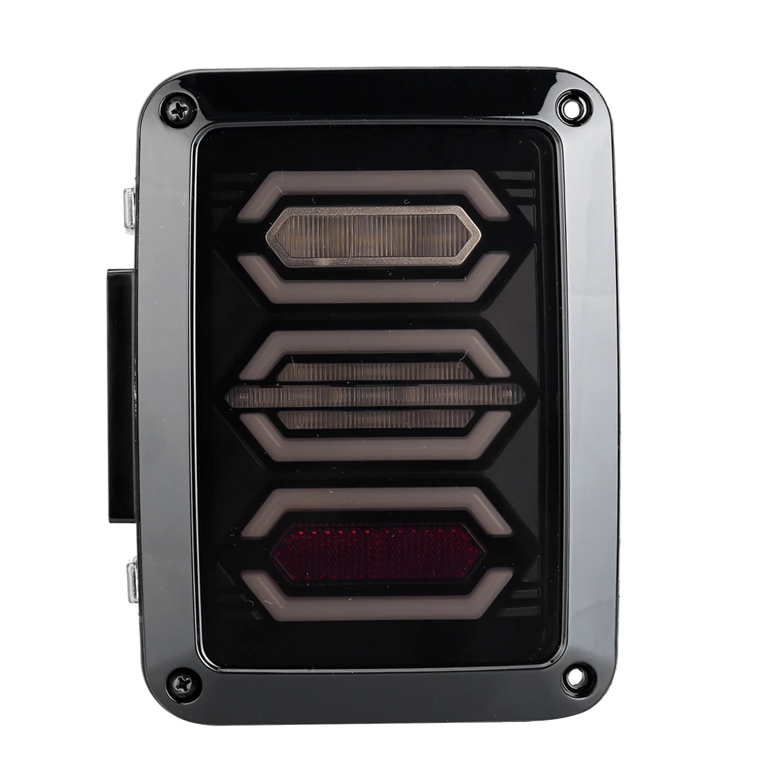 

LED Rear Tail Light Replacement Smoked LED Tail Lights for Jeep Wrangler JK Brake/Reversing/Trun/Driving tail light