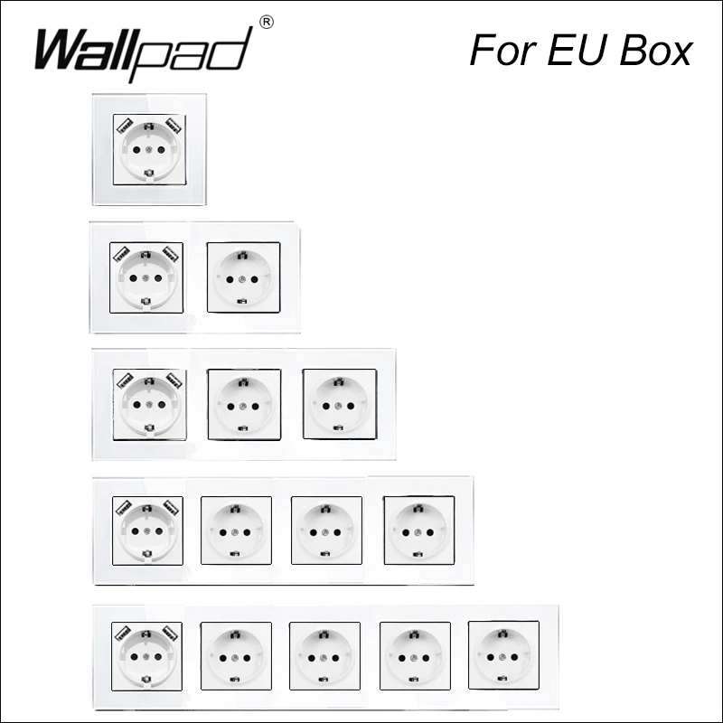 Европейская немецкая настенная розетка Wallpad Power Outlet16A электрическая штепсельная