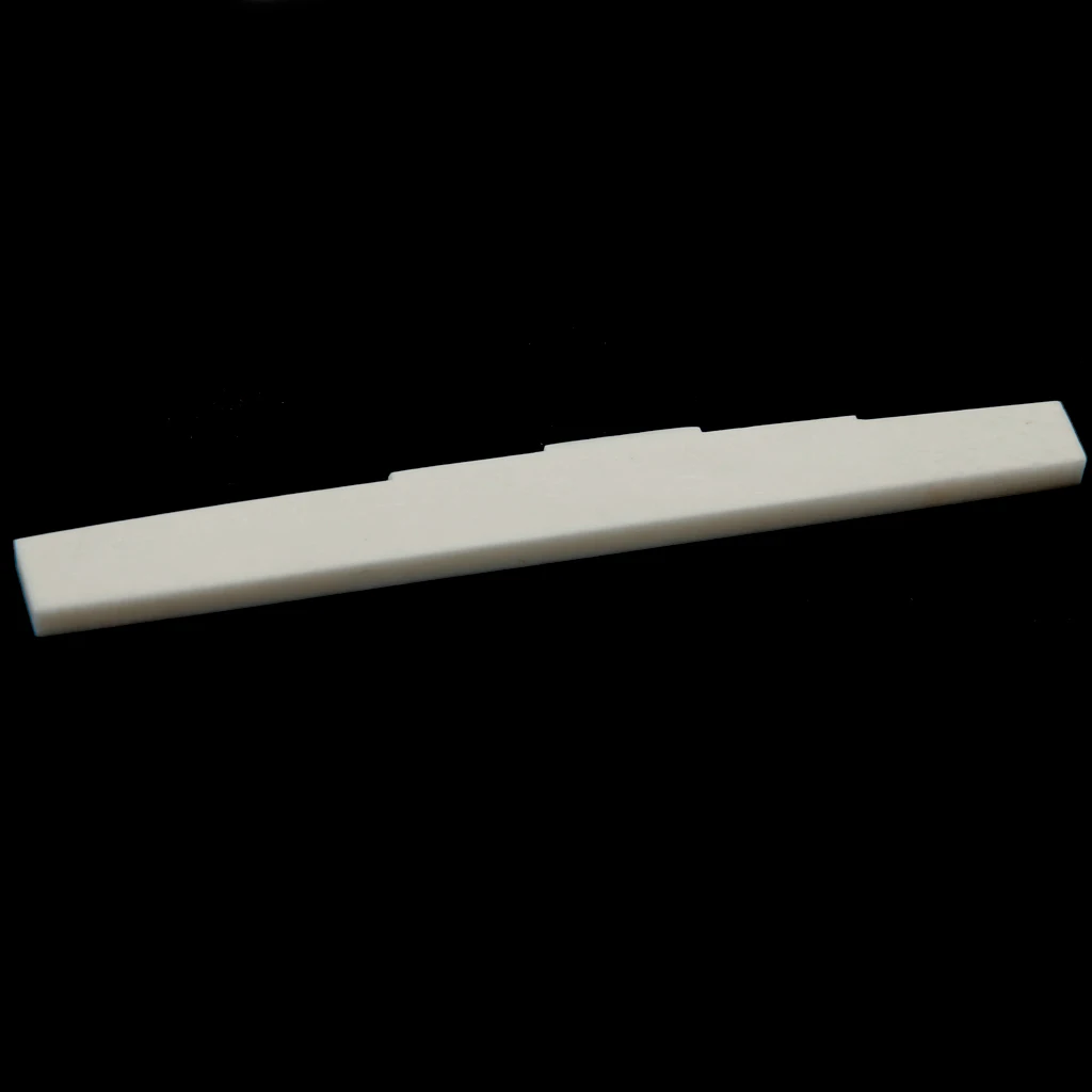 

80mm Durable High Quality Beige Bone Saddle Replacement Part For Classical Guitar
