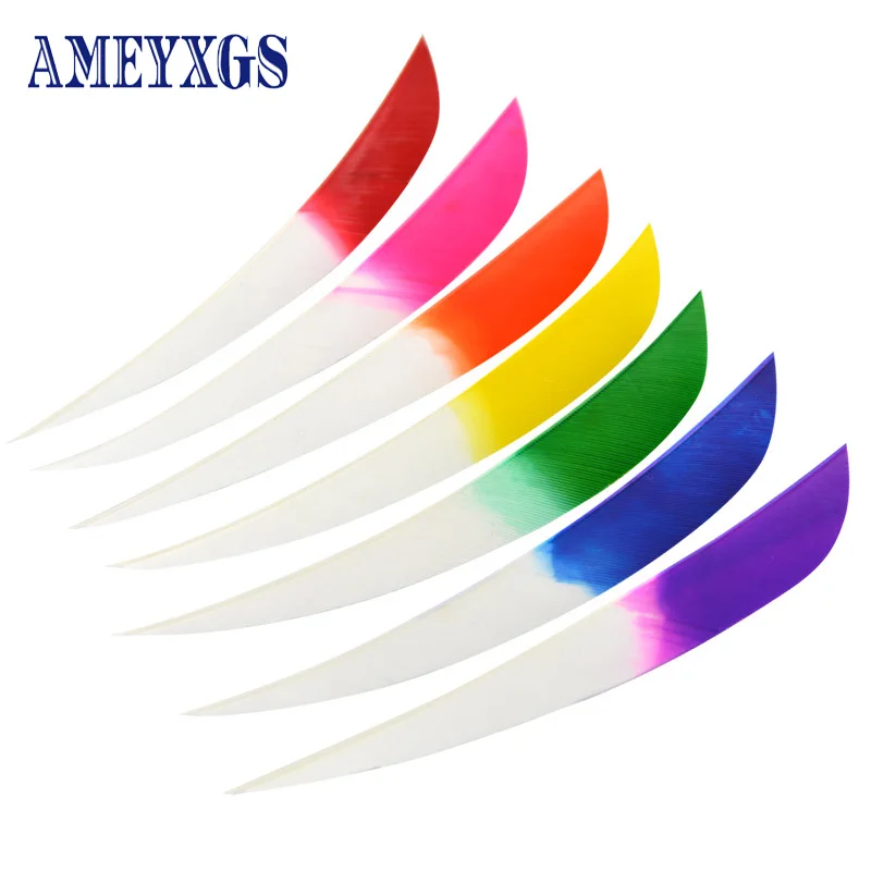 

100pcs 5Inch Archery Arrow Feather Turkey Feather Fletching DIY Shaft Vanes for Bow and Arrow Shooting Hunting Accessories