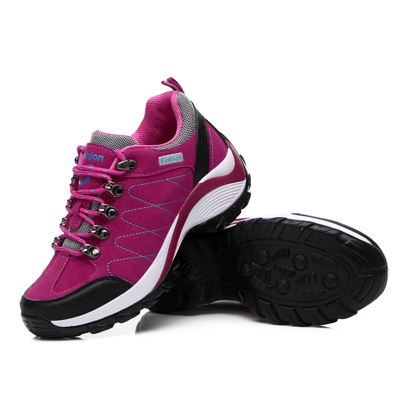 Женские зимние кожаные ботинки водонепроницаемая походная обувь износостойкие