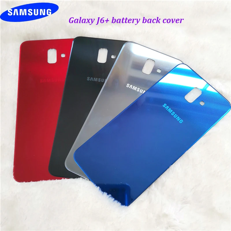 Оригинальный чехол для samsung galaxy J6 plus пластиковый защитный на заднюю крышку + 2018 J610