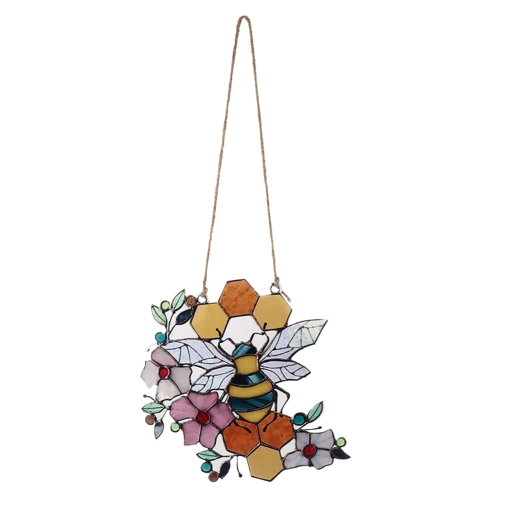 

Acrylic Hanging Pendants Bee Ornaments Wall Art Home Decor Accessories