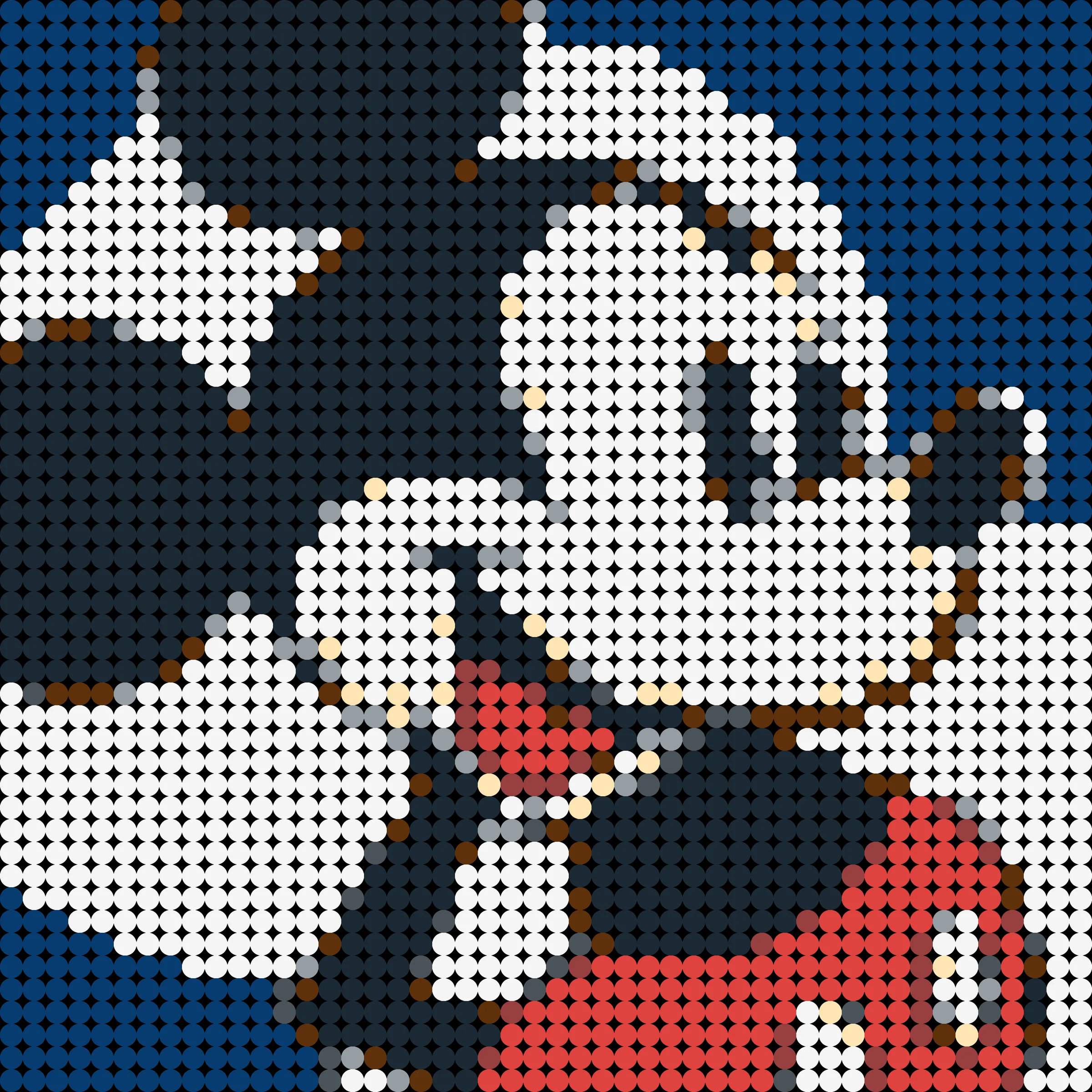 

Diy Classic Mouseed Series Pixel Mosaic Art(48X48) Creator MOC Building Blocks Painted Background Decoration Toy Bricks For Kids