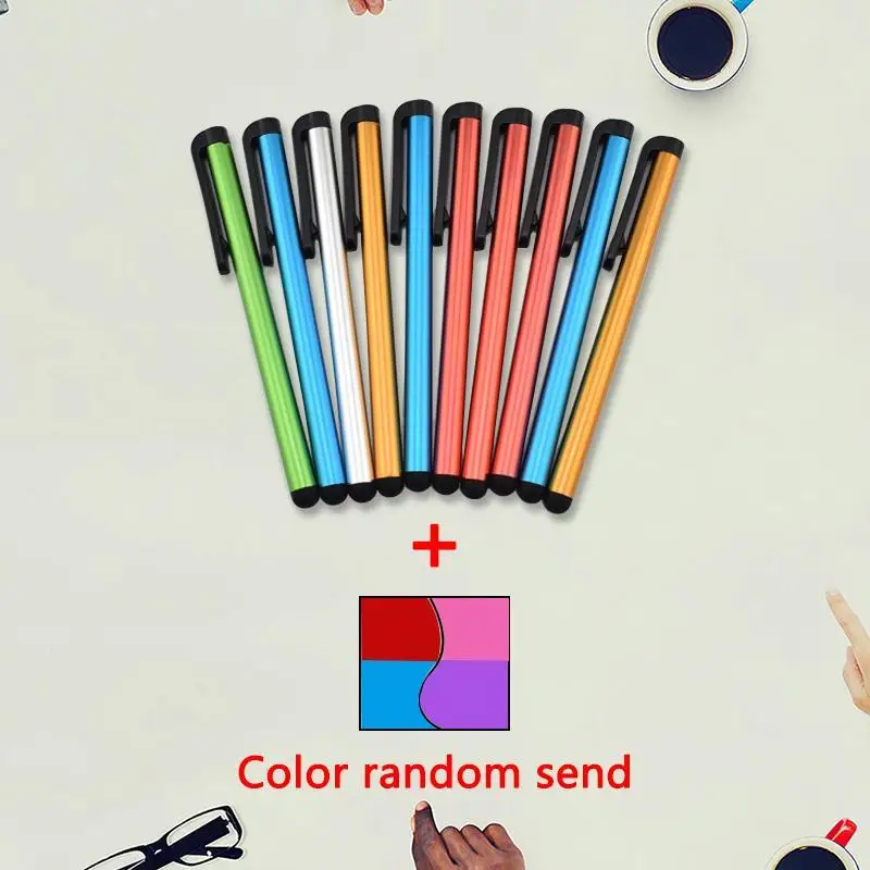 10 шт./лот емкостный сенсорный экран Стилус для IPad Air Mini 2 3 4 IPhone 4S 5 6 7 samsung